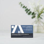 Gebäude-A-Frame-Dachkonstruktion Visitenkarte (Stehend Vorderseite)