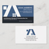 Gebäude-A-Frame-Dachkonstruktion Visitenkarte (Vorne/Hinten)