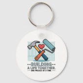 Gebäude a Life Together | Niedliches DIY-Paar & Zu Schlüsselanhänger (Vorderseite)