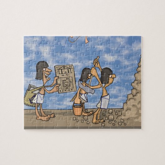 Gebäude A Pyramide Puzzle (Horizontal)