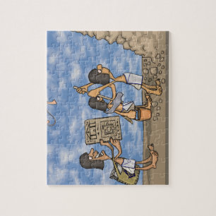 Gebäude A Pyramide Puzzle