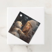 Gebäude a Snowman Geschenkanhänger (Beispiel)