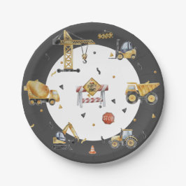 Gebäude Adventures für einen aufregenden Jungen zu Pappteller