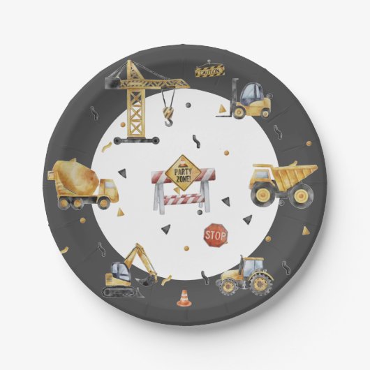 Gebäude Adventures für einen aufregenden Jungen zu Pappteller (Vorderseite)