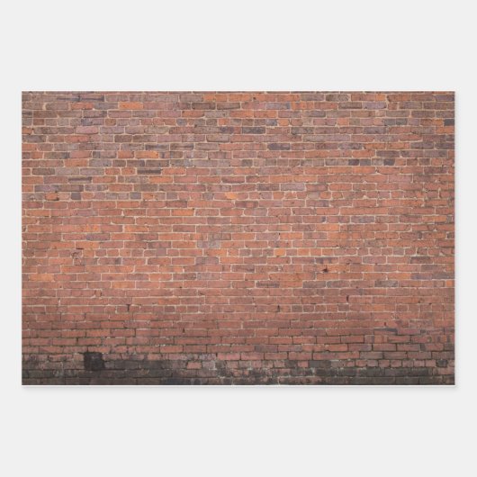 Gebäude an der Ziegelwand Geschenkpapier Set (Vorderseite)