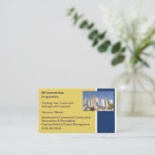 Gebäude AN Gebäude Baukran Visitenkarte (Stehend Vorderseite)