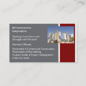 Gebäude AN Gebäude Baukran Visitenkarte (Vorderseite)