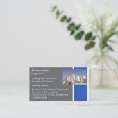 Gebäude AN Gebäude Baukran Visitenkarte (Stehend Vorderseite)