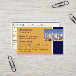 Gebäude AN Gebäude Baukran Visitenkarte