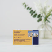 Gebäude AN Gebäude Baukran Visitenkarte (Stehend Vorderseite)