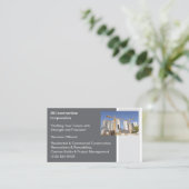 Gebäude AN Gebäude Baukran Visitenkarte (Stehend Vorderseite)