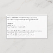 Gebäude AN Gebäude Baukran Visitenkarte (Rückseite)