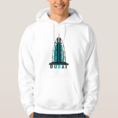 Gebäude Art Hoodie - Dubai - Burj Al Arab (Vorderseite)