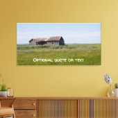 Gebäude auf der Anbaufläche der Prärie Leinwanddruck (Insitu (Wohnzimmer))