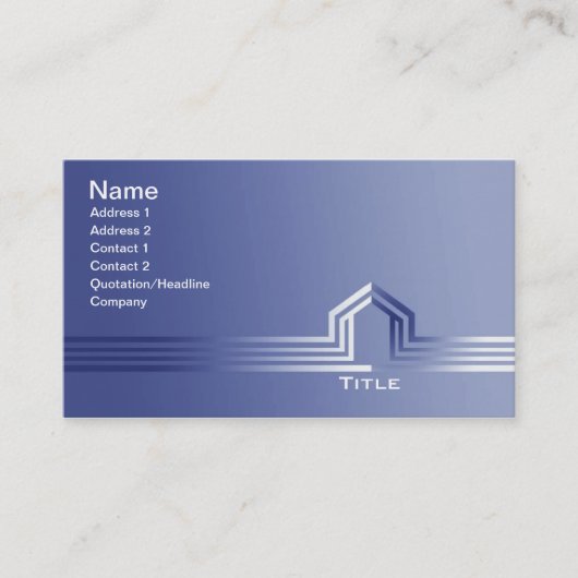 Gebäude-Auftragnehmer-Geschäfts-Karten Visitenkarte (Vorderseite)