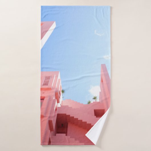 Gebäude aus Weißbeton Badehandtuch (Badehandtuch)