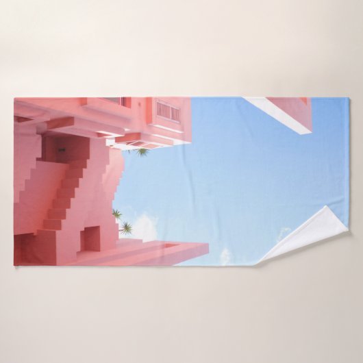 Gebäude aus Weißbeton Badehandtuch (Badehandtuch)