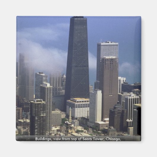 Gebäude, Aussicht vom Sears Tower, Chicago, Magnet (Vorne)