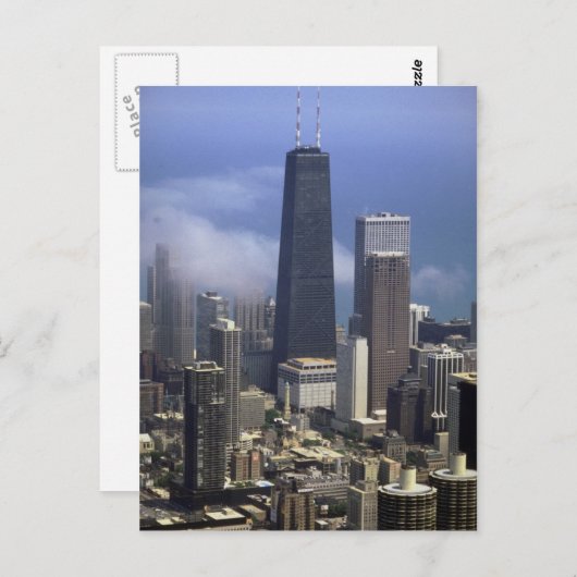 Gebäude, Aussicht vom Sears Tower, Chicago, Postkarte (Vorne/Hinten)