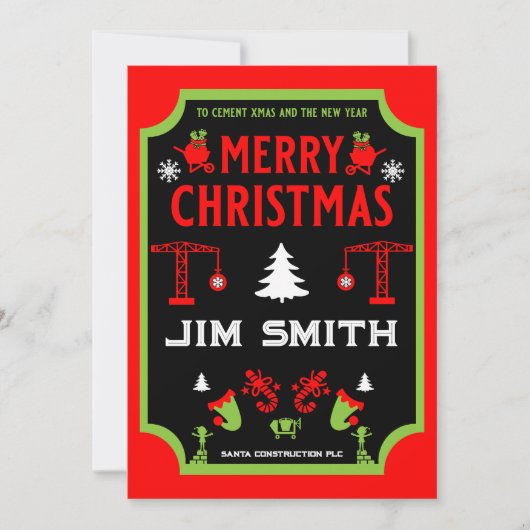 Gebäude Bau Weihnachten (Vorderseite)