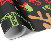 Gebäude Bau Weihnachten Geschenkpapier (Rolleneckpunkt)