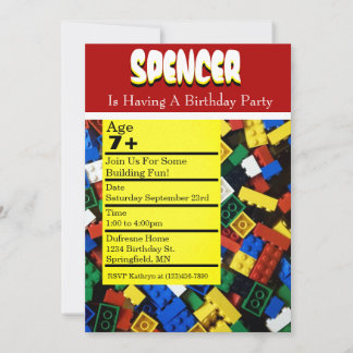 Gebäude Birthday Party Einladung