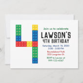 Gebäude Block-Party Einladung für das 4. Party (Vorderseite)