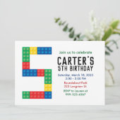 Gebäude Block-Party Einladung für das 5. Party (Stehend Vorderseite)