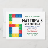 Gebäude Block-Party Einladung für das 6. Party (Vorderseite)