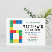 Gebäude Block-Party Einladung für das 6. Party (Stehend Vorderseite)