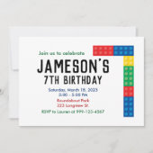 Gebäude Block-Party Einladung für das 7. Party (Vorderseite)