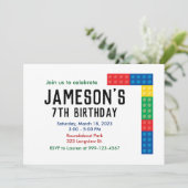 Gebäude Block-Party Einladung für das 7. Party (Stehend Vorderseite)