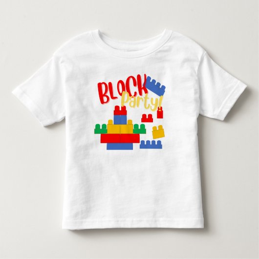 Gebäude Block Party Mega Blok Inspiriert Kleinkind T-shirt (Vorderseite)