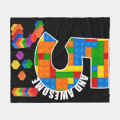 Gebäude Blockbricks 5 Jahre alt Phantastischer Geb Fleecedecke (Vorderseite (Horizontal))