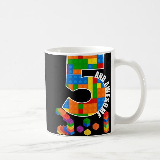 Gebäude Blockbricks 5 Jahre alt Phantastischer Geb Kaffeetasse (Rechts)