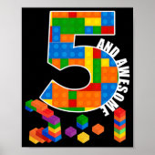 Gebäude Blockbricks 5 Jahre alt Phantastischer Geb Poster (Vorne)