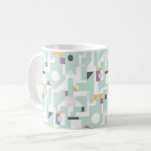 Gebäude-Blöcke - Blau Kaffeetasse (Vorderseite Links)