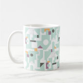 Gebäude-Blöcke - Blau Kaffeetasse (Links)