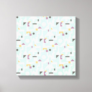 Gebäude Blöcke - blau Leinwanddruck