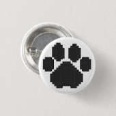 Gebäude-Blöcke für Black Dog Pawprint Button (Vorne & Hinten)