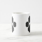 Gebäude-Blöcke für Black Dog Pawprint Kaffeetasse (Mittel)