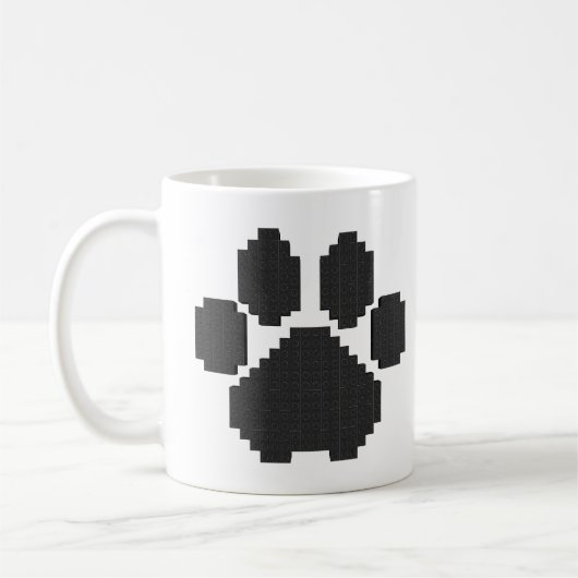 Gebäude-Blöcke für Black Dog Pawprint Kaffeetasse (Links)