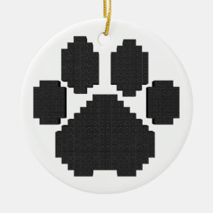 Gebäude-Blöcke für Black Dog Pawprint Keramik Ornament