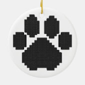 Gebäude-Blöcke für Black Dog Pawprint Keramik Ornament (Hinten)