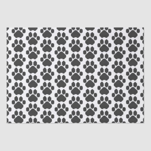 Gebäude-Blöcke für Black Dog Pawprint Seidenpapier (Vorderseite)