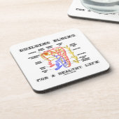 Gebäude-Blöcke für eine gesunde Leben-Niere Untersetzer (Linke Seite)