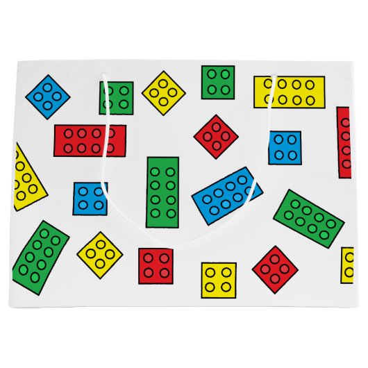 "Gebäude Blöcke" Große Geschenktasche Geschenktüte (Vorderseite)