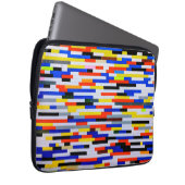Gebäude-Blöcke in Primärfarbe Laptopschutzhülle (Vorne Rechts)