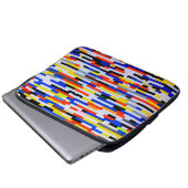 Gebäude-Blöcke in Primärfarbe Laptopschutzhülle (Vorne Knopf)