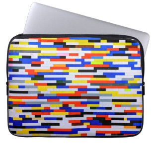 Gebäude-Blöcke in Primärfarbe Laptopschutzhülle